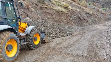 Siirt’te sağanak yağış heyelana neden oldu