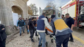 Selimiye Cami restorasyonunda iş kazası ; 1 yaralı