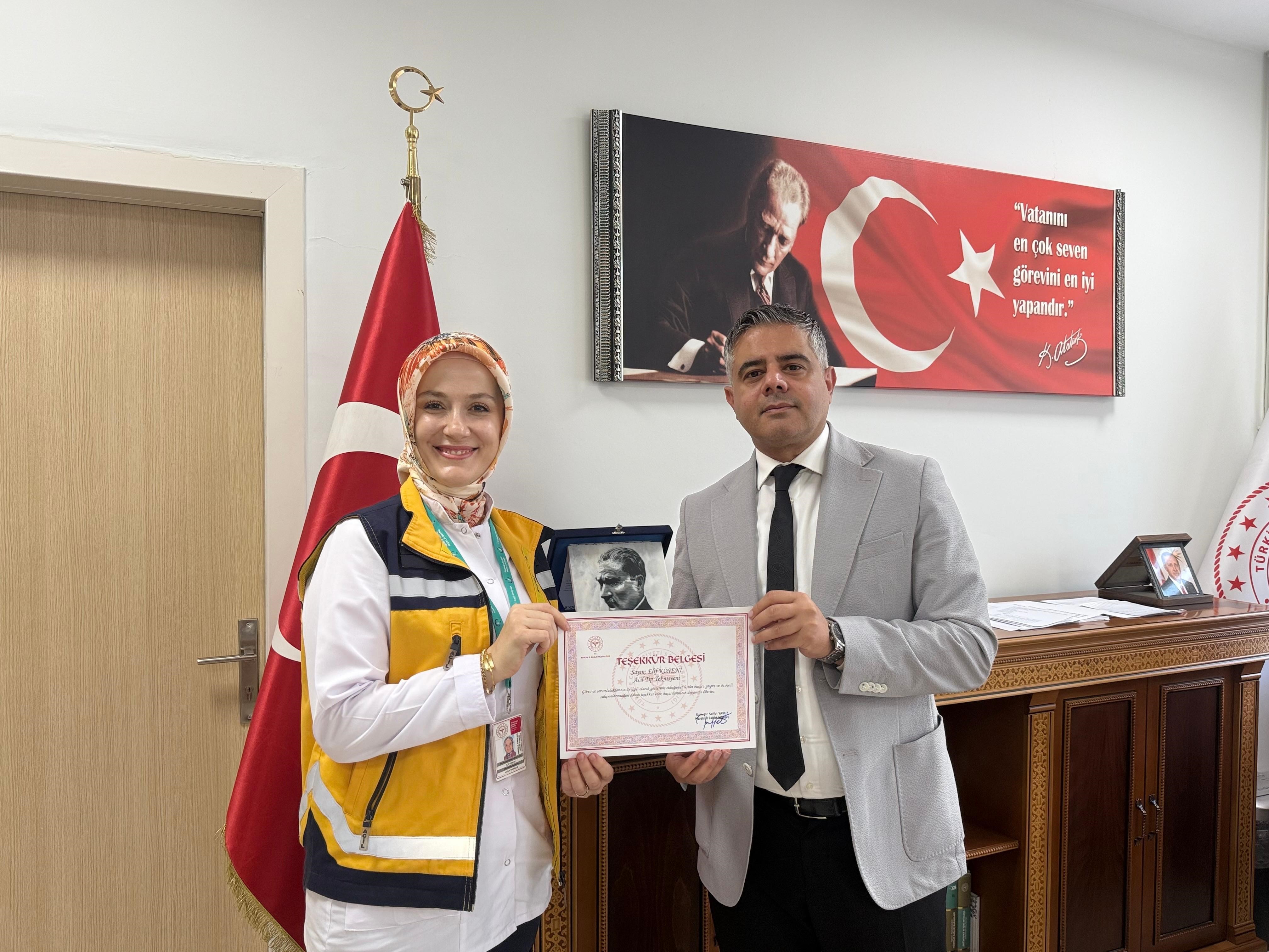 Mardin'de 112 personelinin telefonda yönlendirmesi ile eşine doğum yaptırdı
