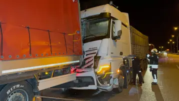 Samsun'da iki TIR çarpıştı: 1 yaralı