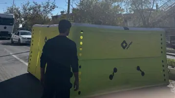 İtfaiyenin havalı atlama minderi, hayat kurtardı