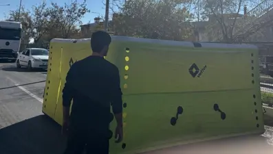 İtfaiyenin havalı atlama minderi, hayat kurtardı