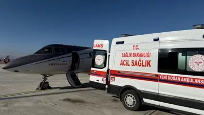 Kalp hastası bebek, Van&#x27;dan İstanbul&#x27;a sevk edildi