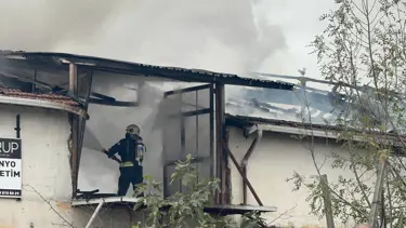 Kocaeli'de üretim tesisinde yangın