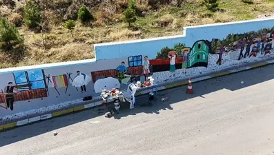 Denizli duvar resimleriyle güzelleşiyor 