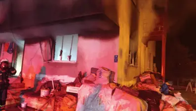 Aydın'da soba yangını evi yaktı