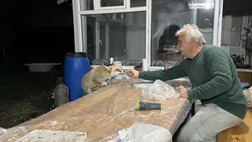 Tokat'ta alışılmadık misafirlik: Her akşam gelip besleniyorlar