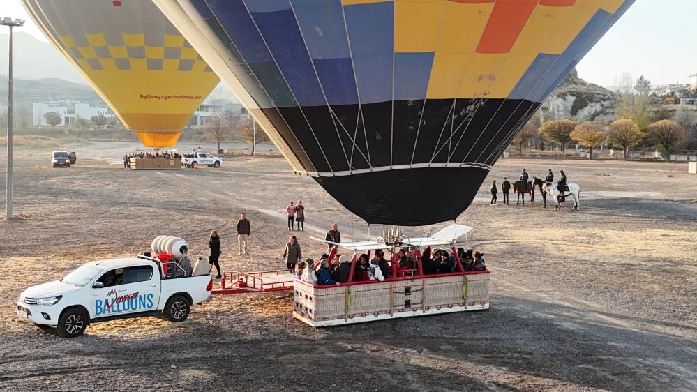Kapadokya'da balonlar öğretmenler için havalandı