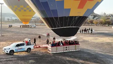 Kapadokya'da balonlar öğretmenler için havalandı