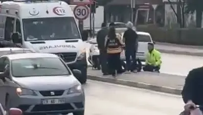 Bursa'daki motosiklet kazası