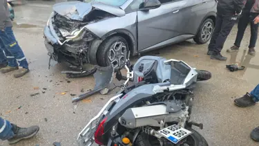 Bursa'da motosiklet kazası: 2 yaralı