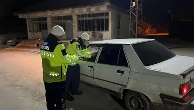 Yozgat'ta trafik denetiminde kurallara uymayan sürücülere ceza