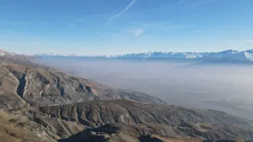 Erzincan'dan kış manzaraları: Kar, güneş ve sis