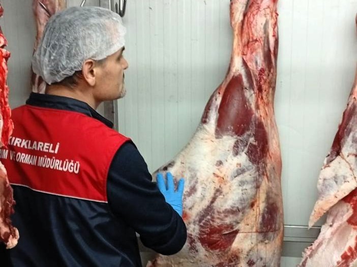 Kırklareli'nde et satışları yapan işletmeler denetim altında  