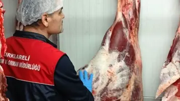 Kırklareli'nde et satışları yapan işletmeler denetim altında  