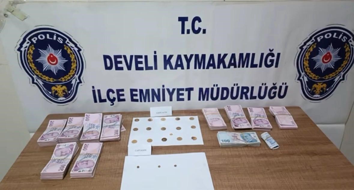 Kayseri'de sahte altın bozduran ekip yakalandı