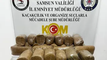 Samsun'da 290 kilo kaçak tütün ele geçirildi