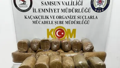 Samsun'da 290 kilo kaçak tütün ele geçirildi