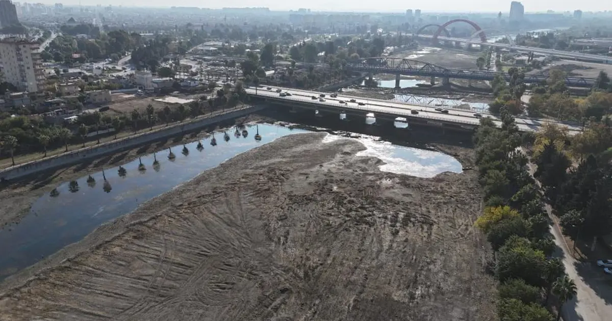 Adana'da kentin simgesi kuraklığın pençesinde