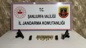 Şanlıurfa’da 5 ruhsatsız silah ele geçirildi 