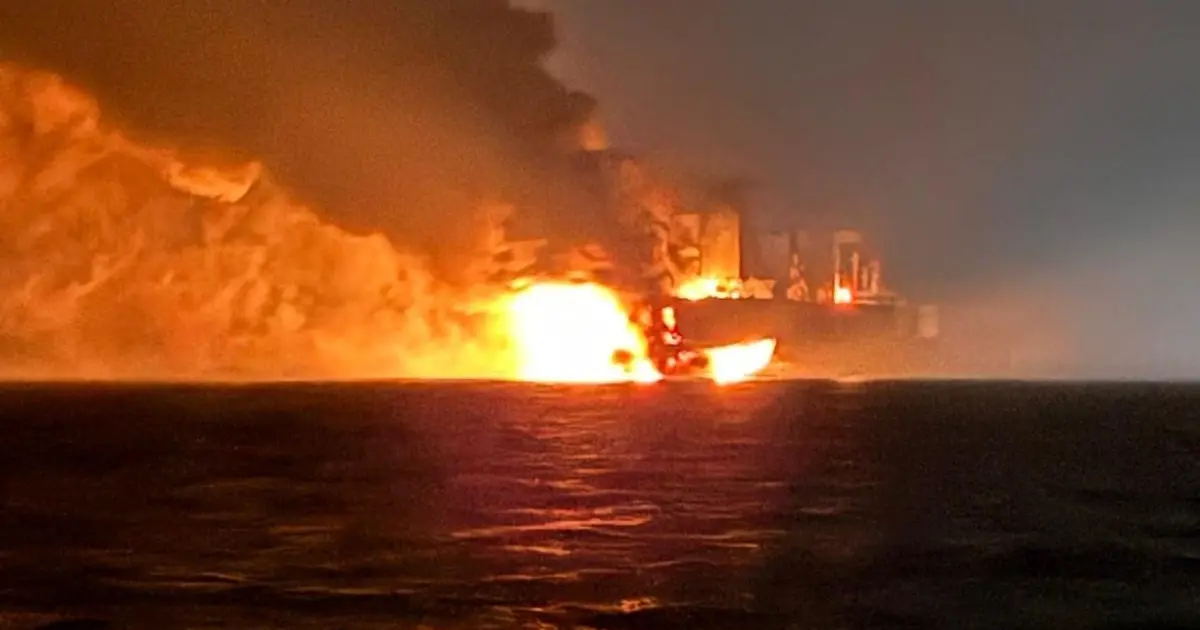 Karadeniz'de tankerde patlama ve yangın