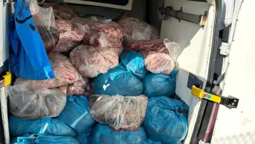Tekirdağ'da 2 ton kaçak sakatat ele geçirildi