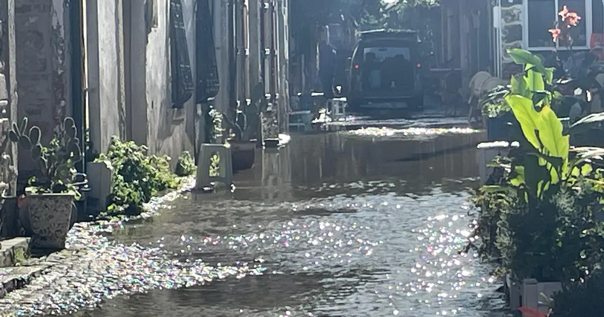 Foça sokakları Venedik'e döndü