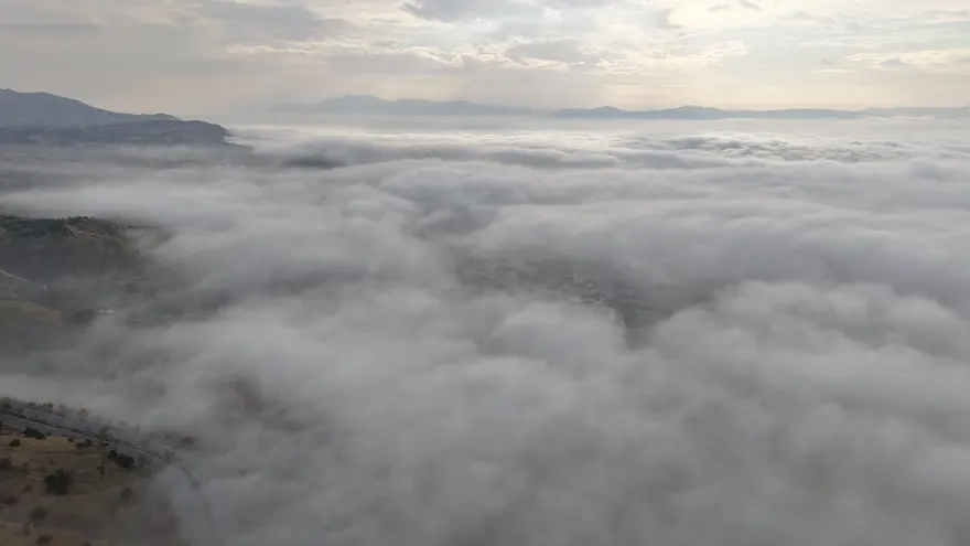 Elazığ'da görüş mesafesi 3 metreye kadar düştü 