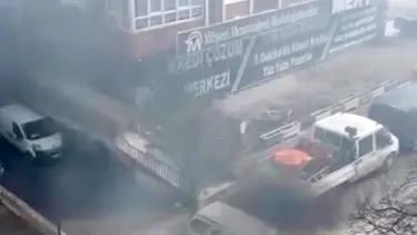 Ankara'da seyir halindeki otomobil yandı