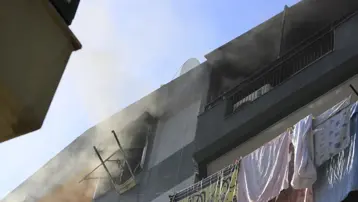 Antalya&#x27;da teras katında yangın