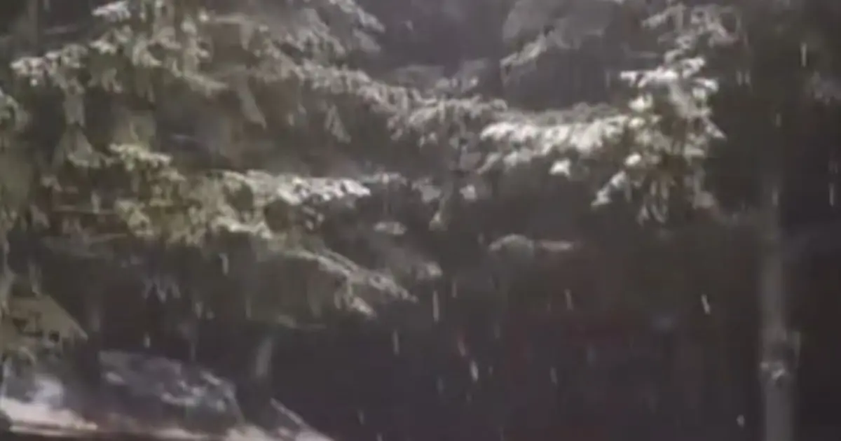 Kartepe'ye mevsimin ilk karı düştü