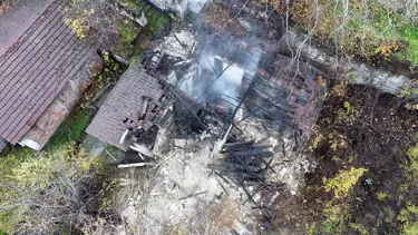 Karabük’te metruk binada çıkan yangın korkuttu