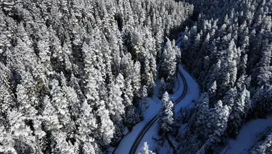 Bolu'nun yüksekleri beyaza büründü
