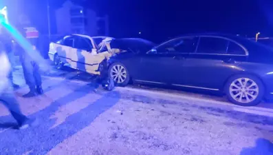 Konya'da otomobiller çarpıştı, 1 ölü 5 yaralı var