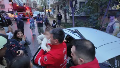İtfaiyenin bebek kurtarma operasyonu
