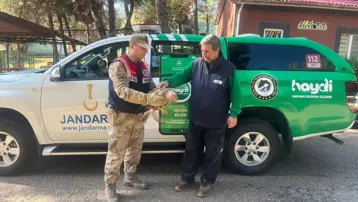 Yaralı kartal tedaviye alındı