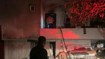 Hatay'da müstakil evde yangın çıktı