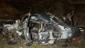 Şarampole devrilen araçta 2 kişi öldü