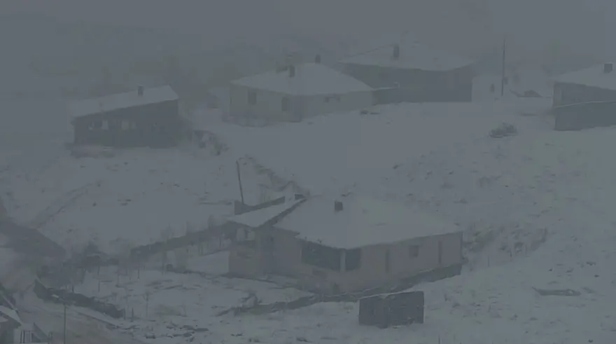 Yoğun kar yağışı uçak seferlerini durdurdu, yollar kapandı 1