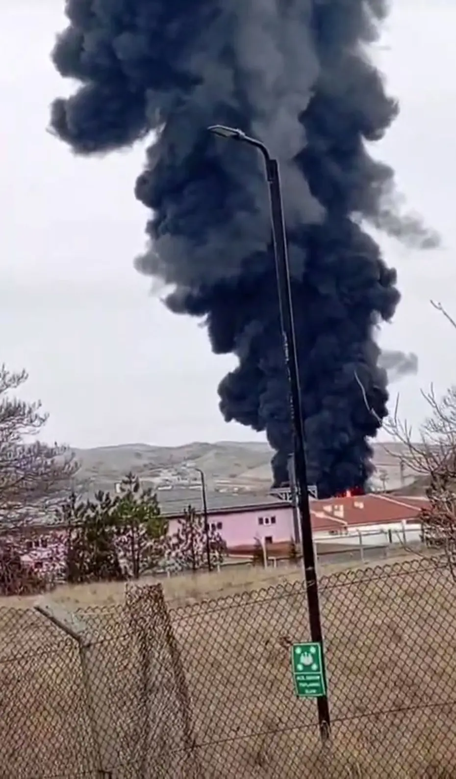 Kırıkkale'de kimya fabrikasında yangın