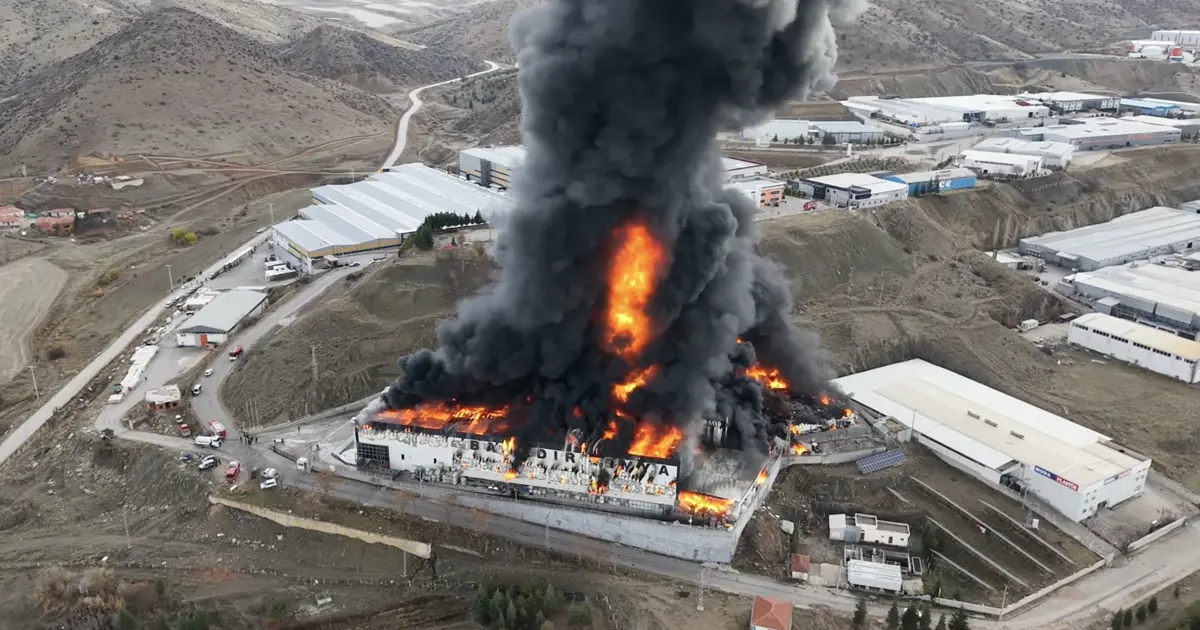 Kırıkkale'de kimya fabrikasında yangın