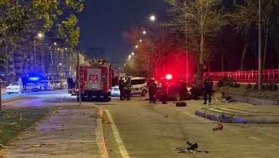 200 metre savrulan araçta 1 ölü, 1 ağır yaralı