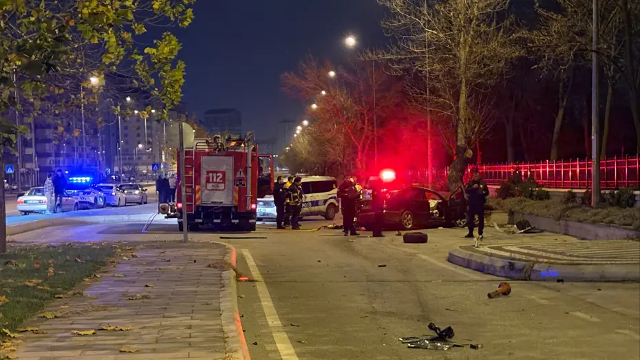 200 metre savrulan araçta 1 ölü, 1 ağır yaralı