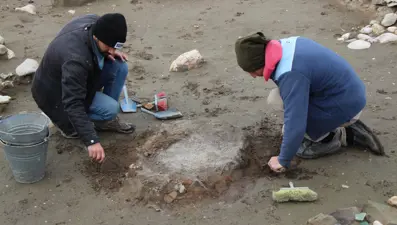 Amasya'da 2 bin 600 yıllık tandır keşfedildi. Pers dönemine ait olduğu düşünülüyor