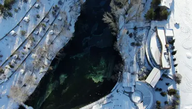 Her yer dondu bir orası donmadı; "Bozkırın nazar boncuğu" kaynıyor 
