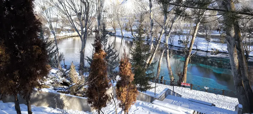 Her yer dondu bir orası donmadı; "Bozkırın nazar boncuğu" kaynıyor  2