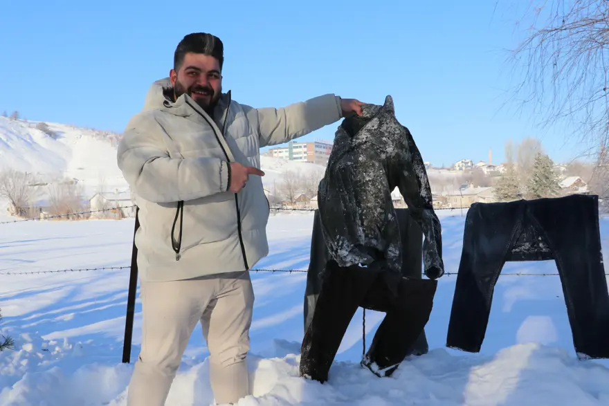 Eksi 21 derece soğuk dondurdu. Çamaşırlar kaskatı kesildi, göller dondu 2