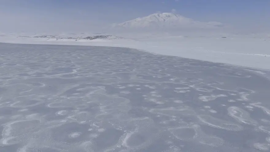 Her yıl yüzlerce kuş türünü ağırlıyor. Bitlis'teki doğa harikası buz tuttu, uzmanlar uyardı 1