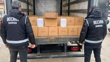 Bursa'da sahte alkol operasyonu: 1000 litre etil alkol ele geçirildi