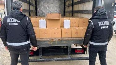 Bursa'da sahte alkol operasyonu: 1000 litre etil alkol ele geçirildi